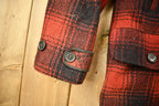 Vintage 1950s Western Field Montgomery Ward Buffalo Plaid Wool Hunting Jacket