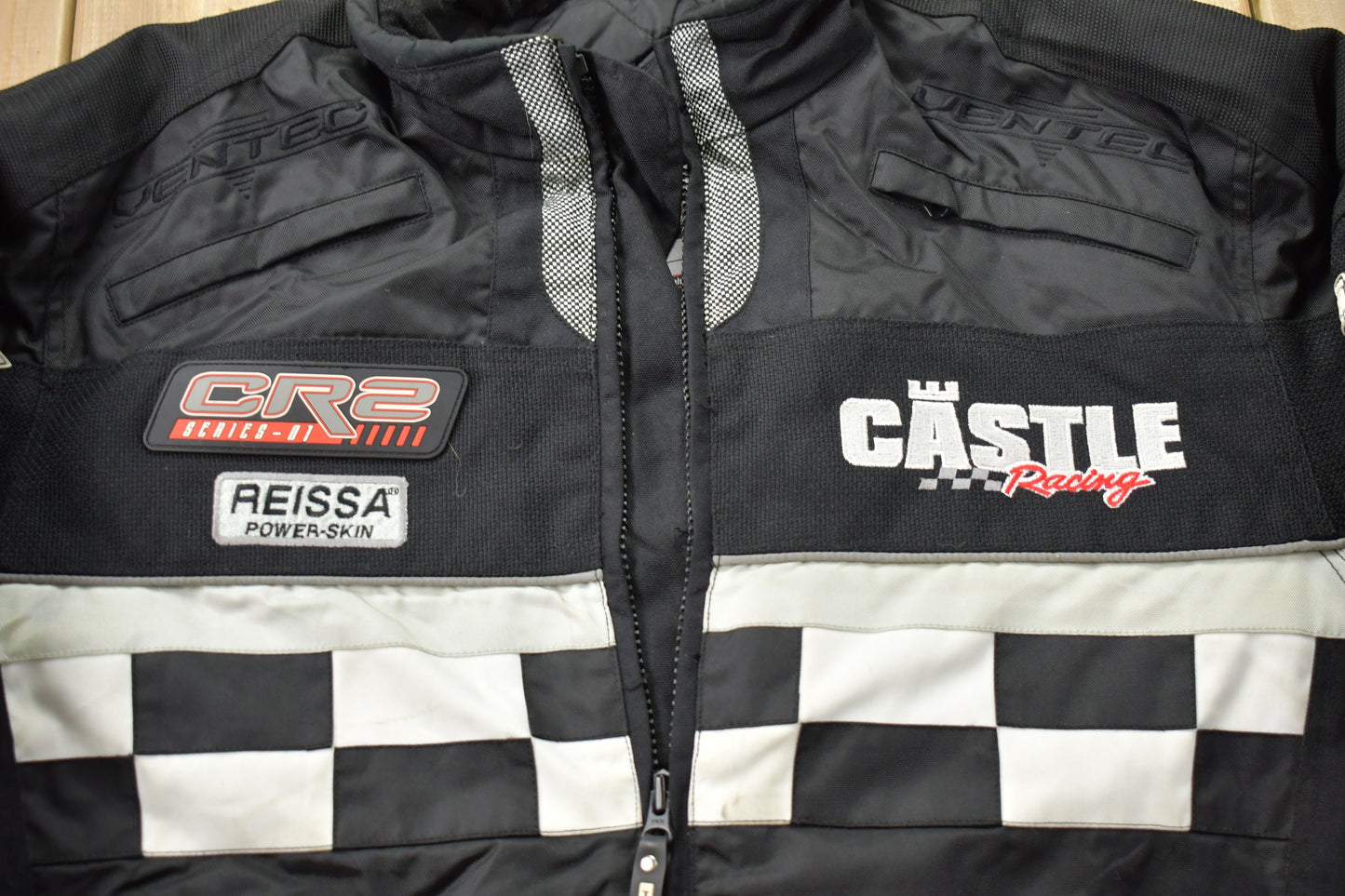 Vintage 1990s Castle Racing Jacket / Athleisure Sportswear / Streetwear Fashion / Automotive Apparel / Made In USA