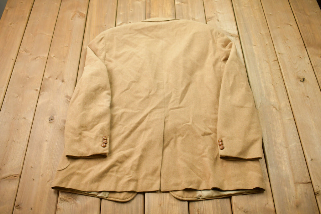 Vintage 1990s 100% Camel Hair Wool Jacket