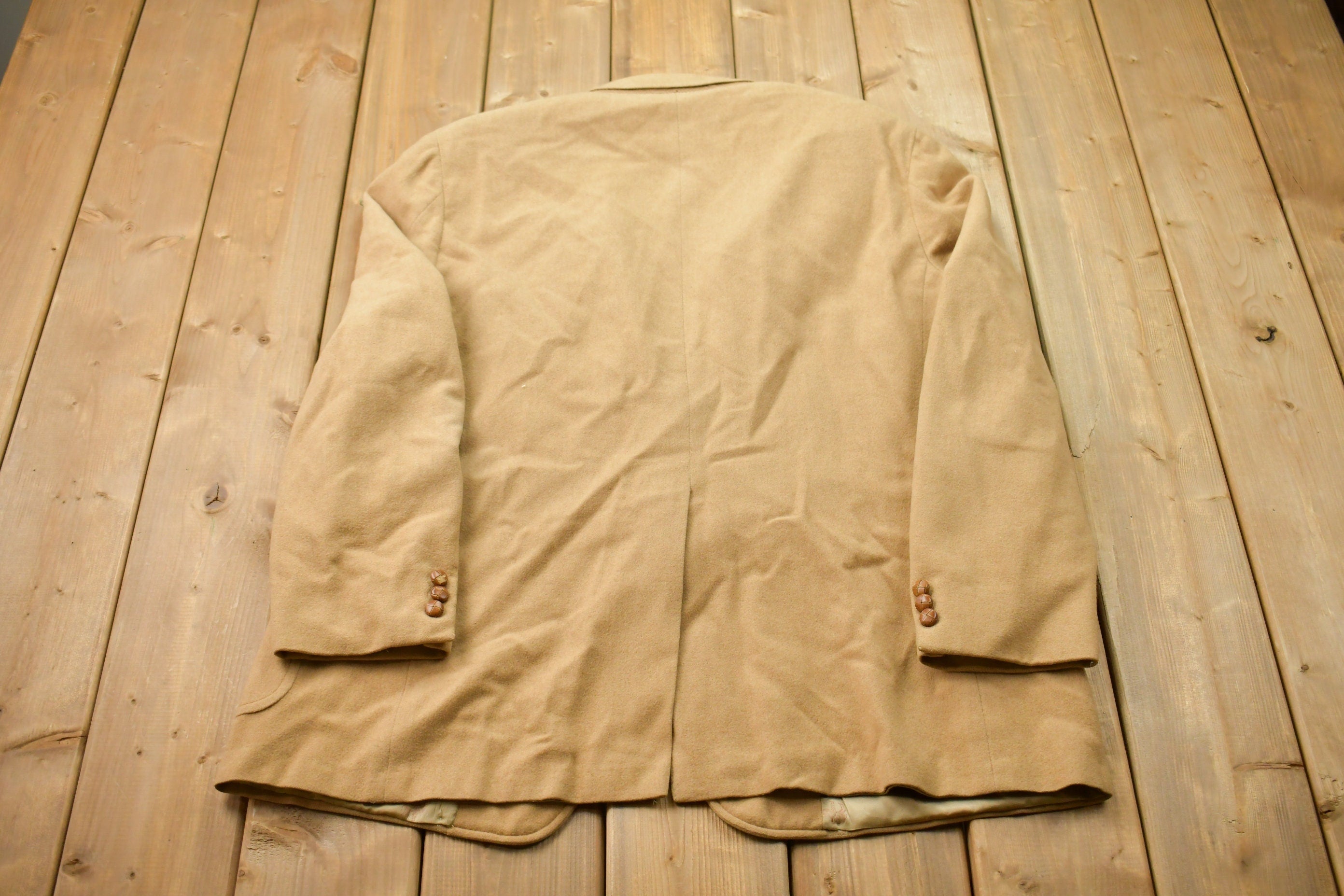 Vintage 1990s 100% Camel Hair Wool Jacket