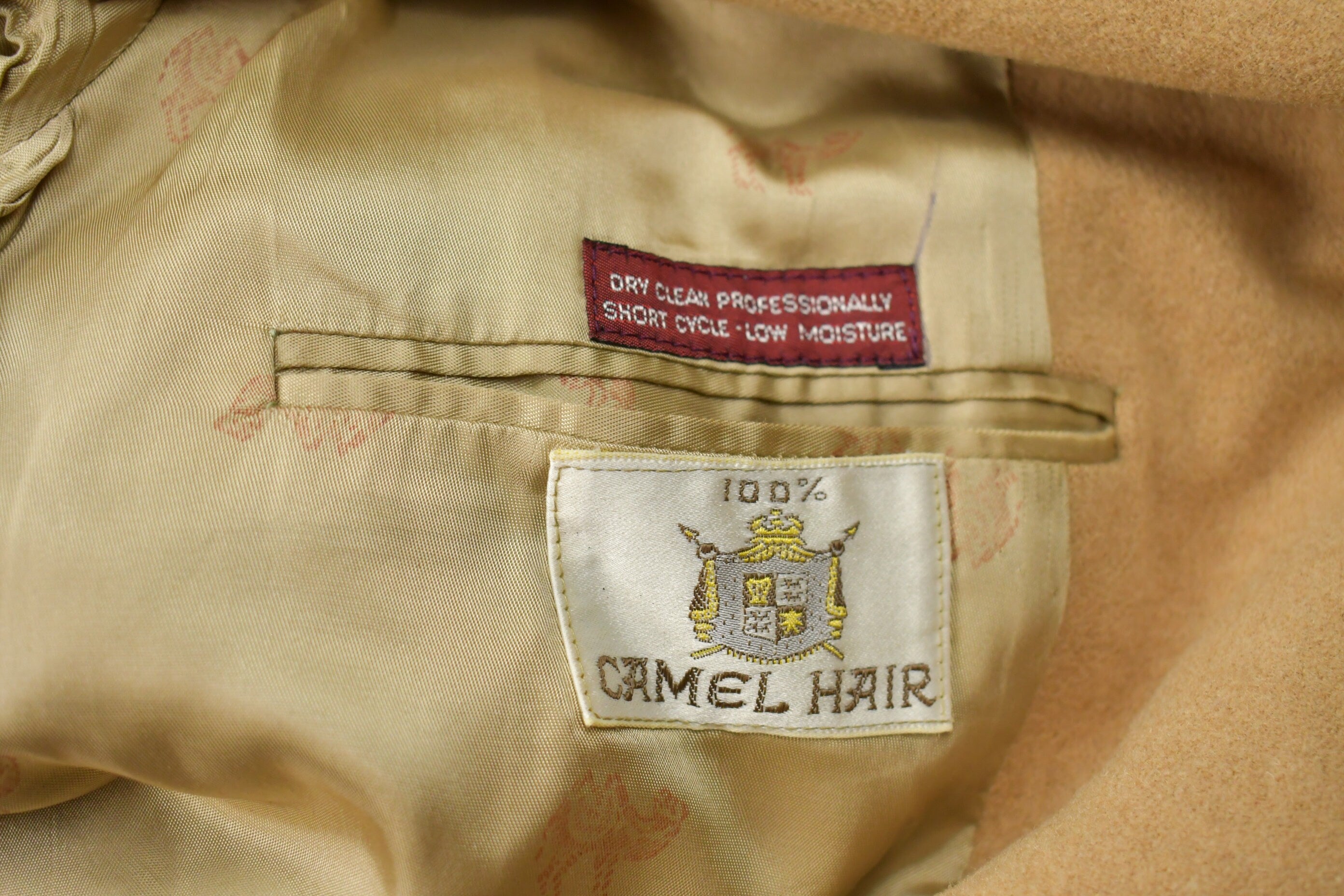 Vintage 1990s 100% Camel Hair Wool Jacket