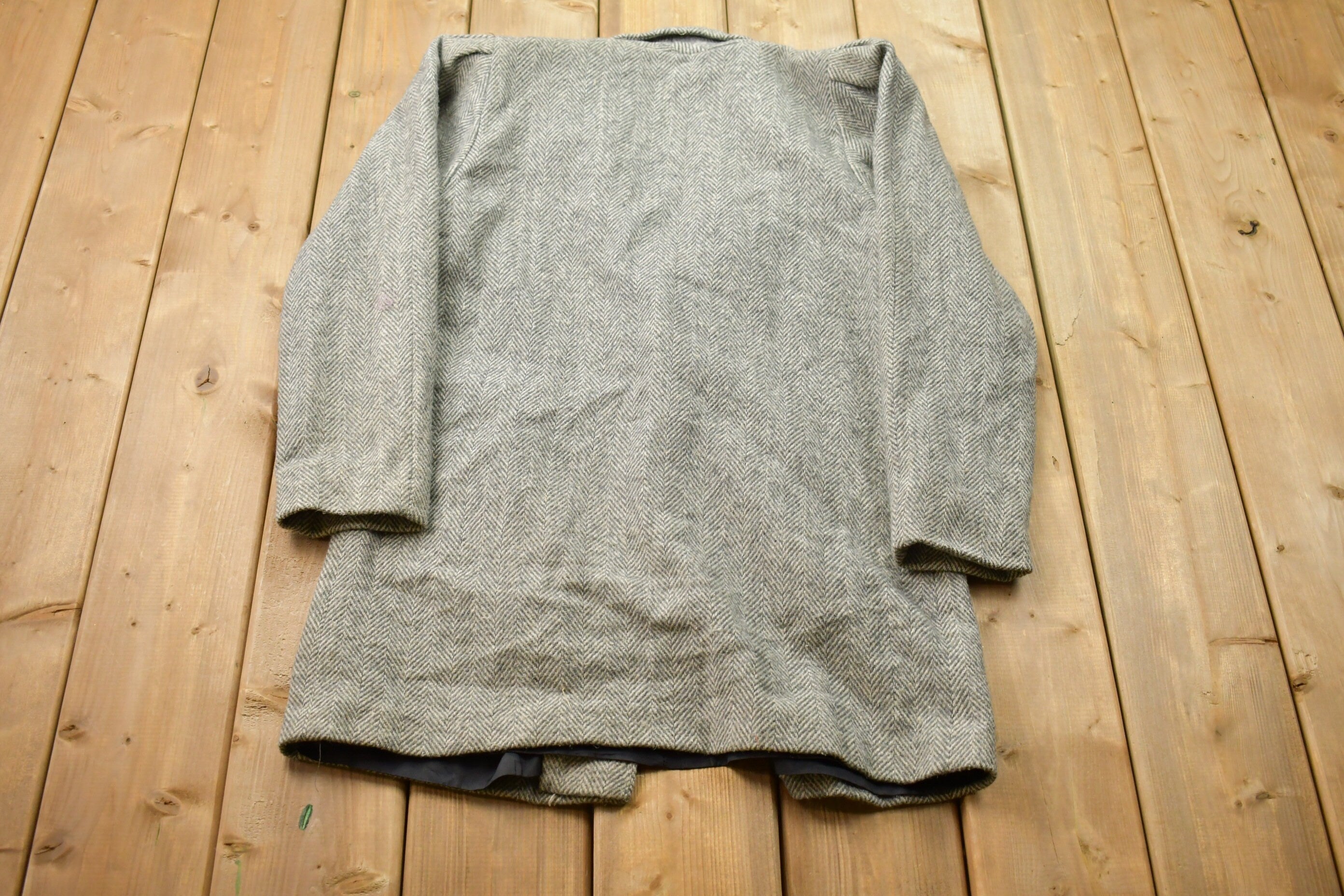 Vintage 1990s 100% Wool Overcoat Jacket