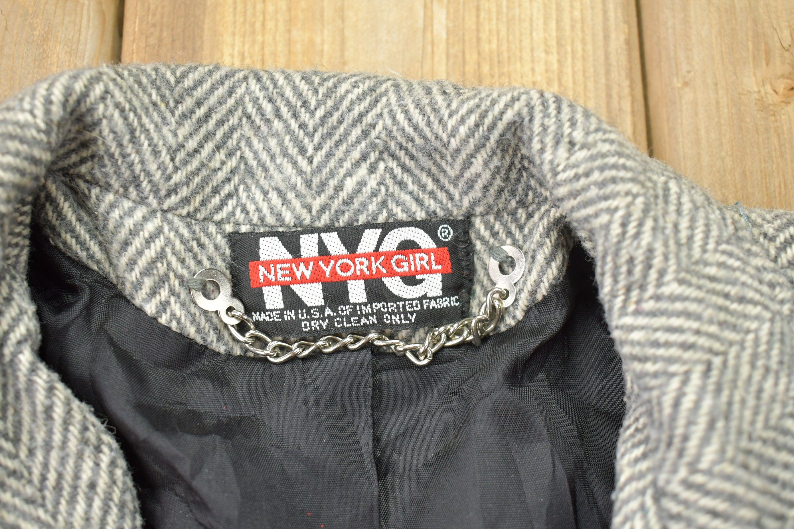 Vintage 1990s 100% Wool Overcoat Jacket