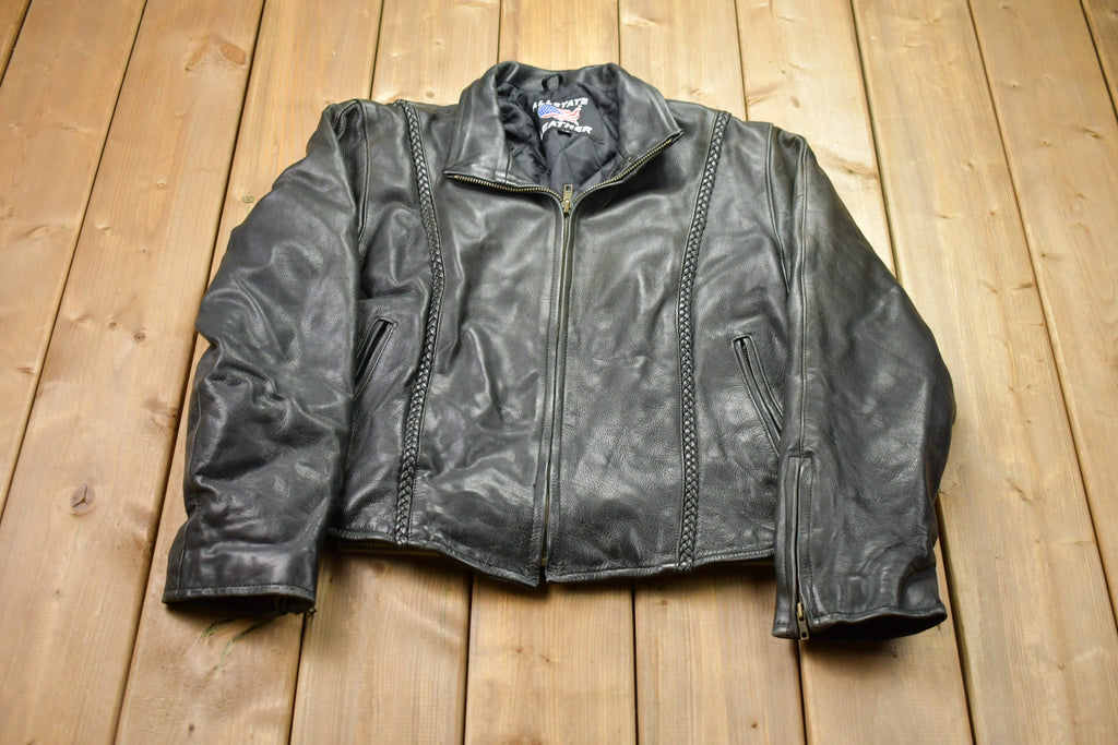 Vintage 1990s Leather Biker Jacket