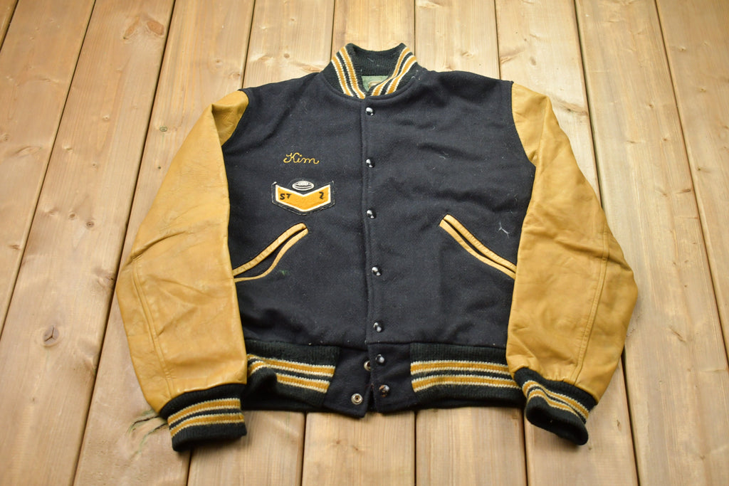 Vintage 1960s South Central Leather Varsity Jacket