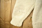 Vintage 1950s Hand-Knit Deer Curling Sweater