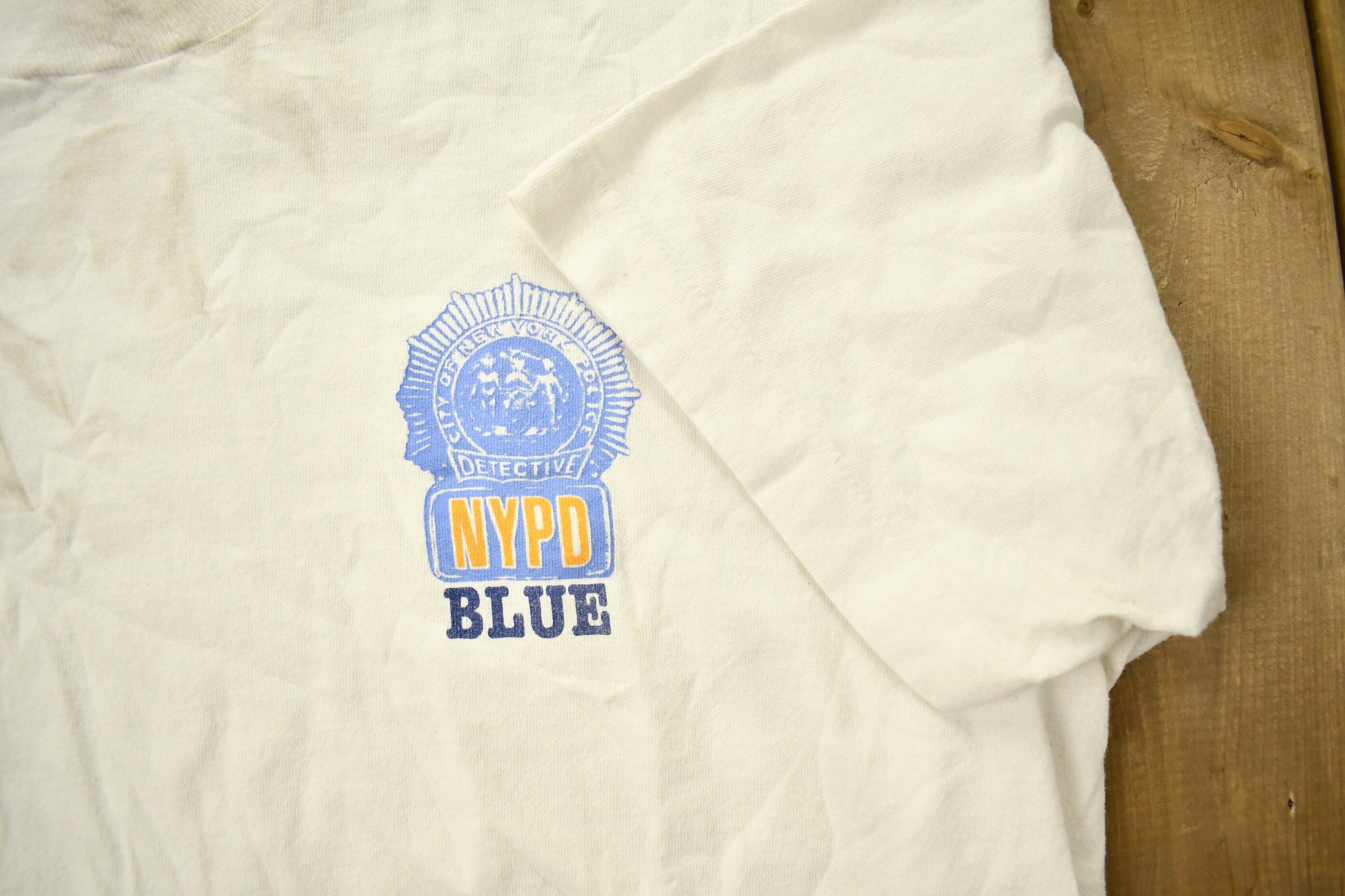 Vintage 1990s NYPD Detective Graphic T-Shirt