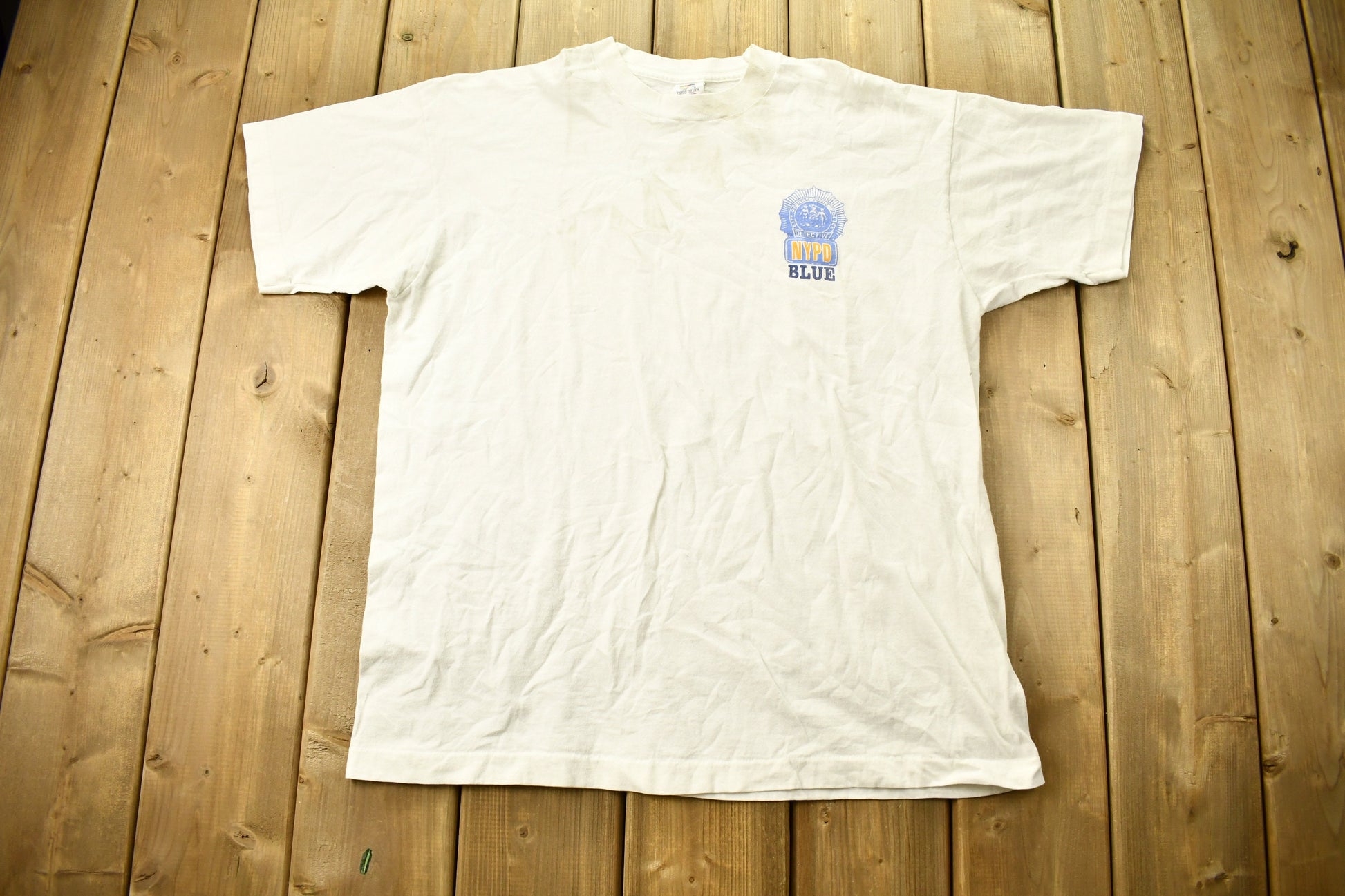 Vintage 1990s NYPD Detective Graphic T-Shirt