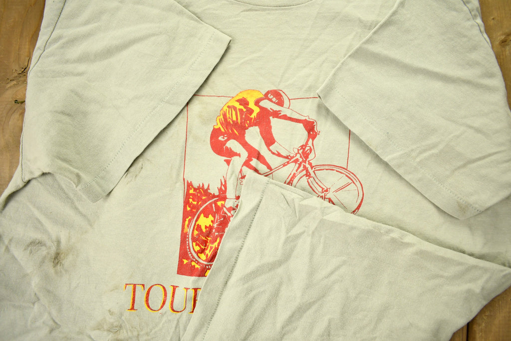 Vintage 1980s Tour De Gratiot Cycling Graphic T-shirt