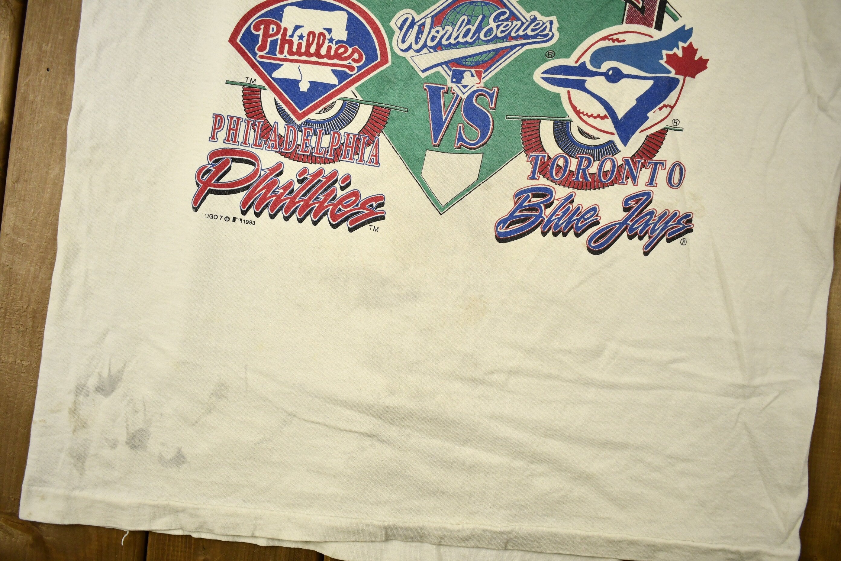Vintage 1993 MLB Baseball World Series Championship T-shirt
