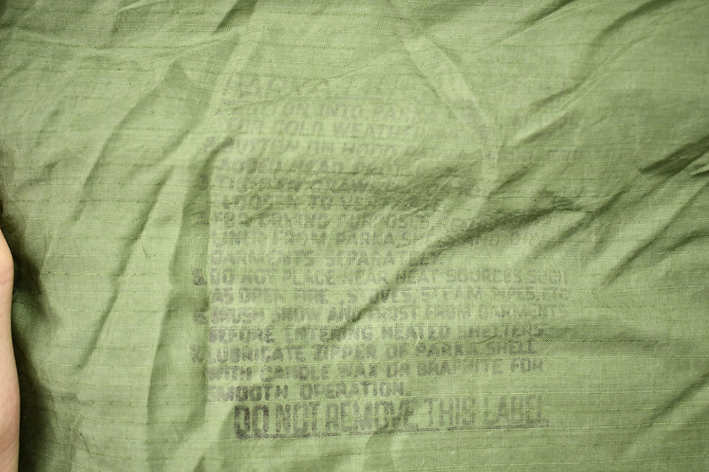 Vintage 1950s Wool Lined Military Parka Liner Jacket