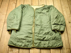 Vintage 1950s Wool Lined Military Parka Liner Jacket