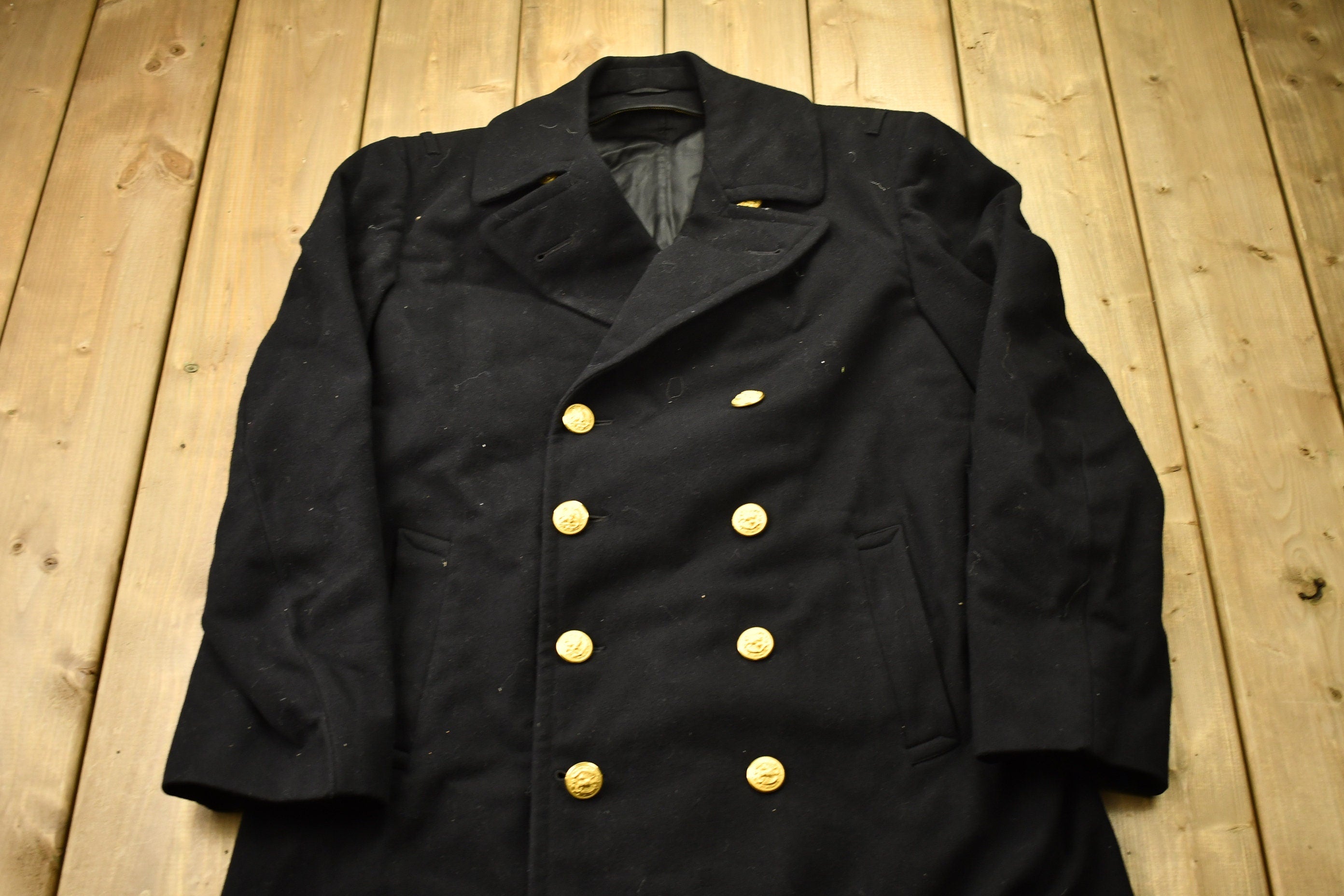 Vintage 1970s United States Naval Academy 100% Wool Jacket
