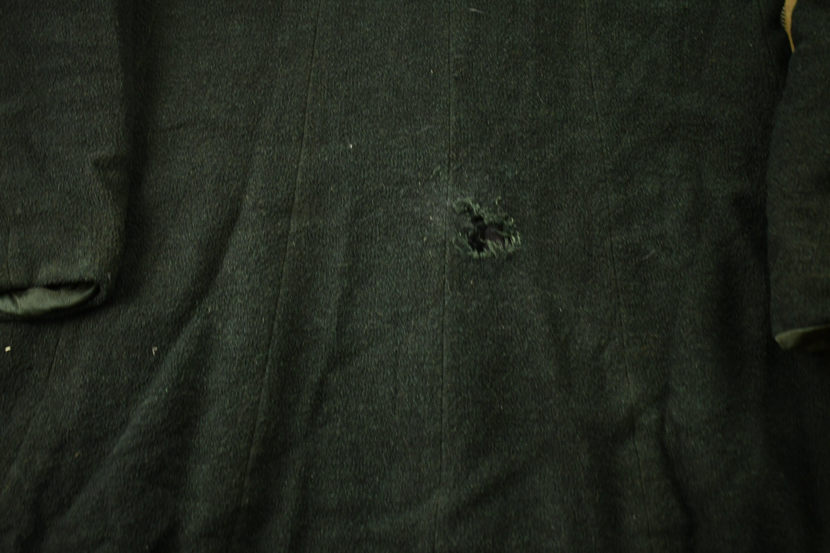 Vintage 1940s Wool Union Made Trecnh Coat