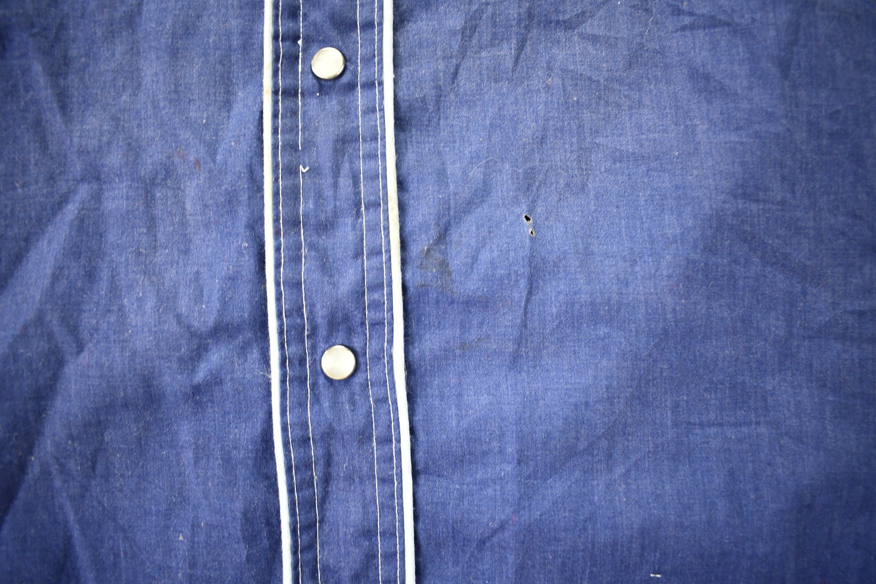 Vintage 1980s Barb Western Wear Long Tail Button Up Shirt