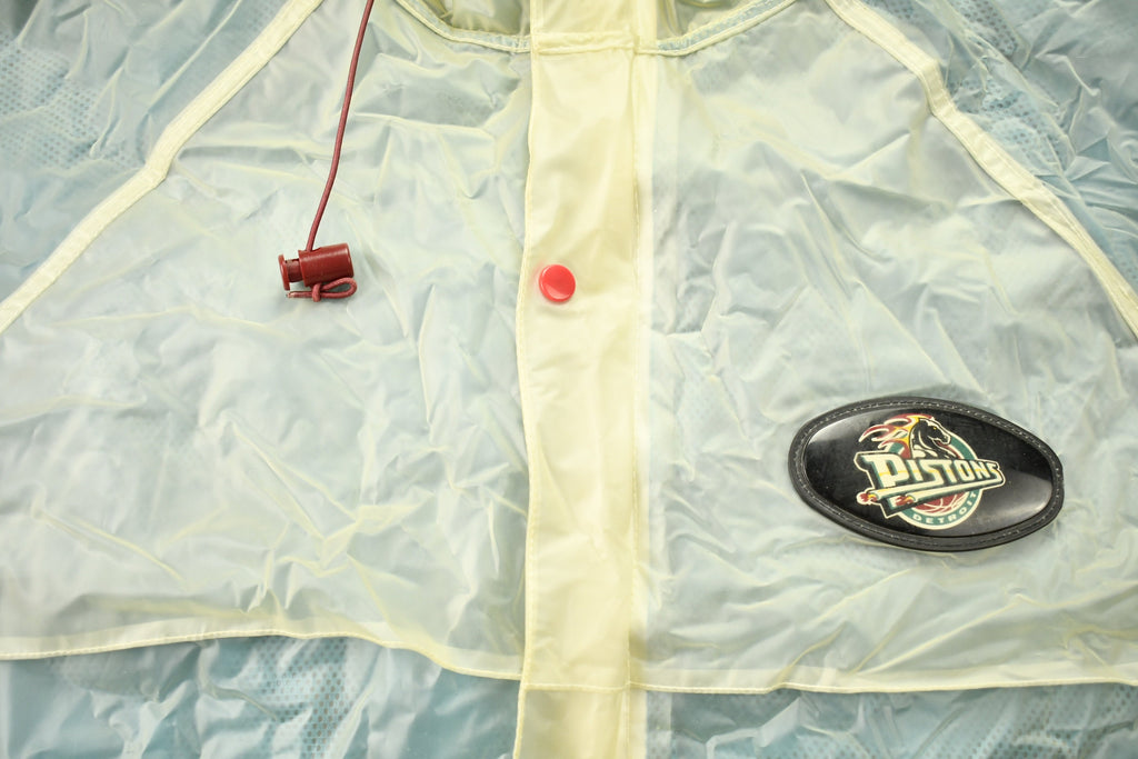 Vintage 1990s Pro Player Detroit Pistons MLB Windbreaker Rain Jacket
