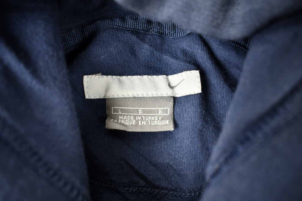 Vintage 1990s Nike Embroidered Mini Swoosh Hoodie Sweatshirt
