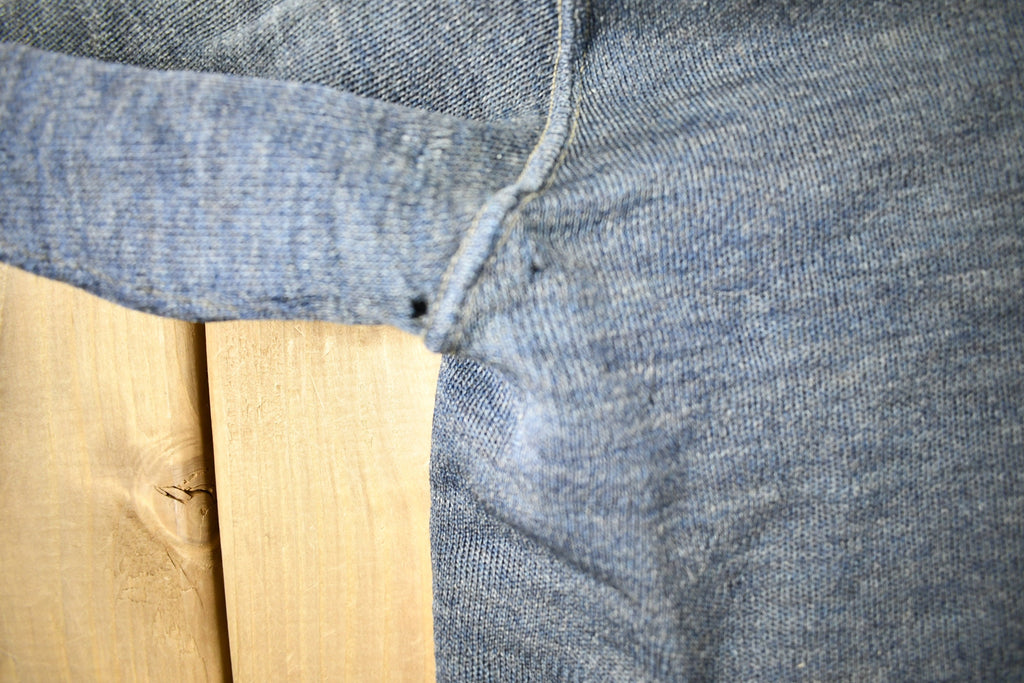 Vintage 1930s Embroidered Rose Full Zip Sweatshirt