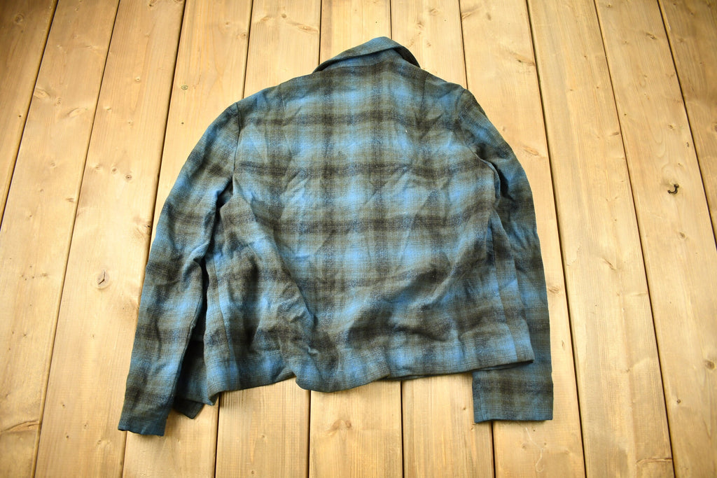 Vintage 1960s Pendleton Women's Plaid Button Up Shirt