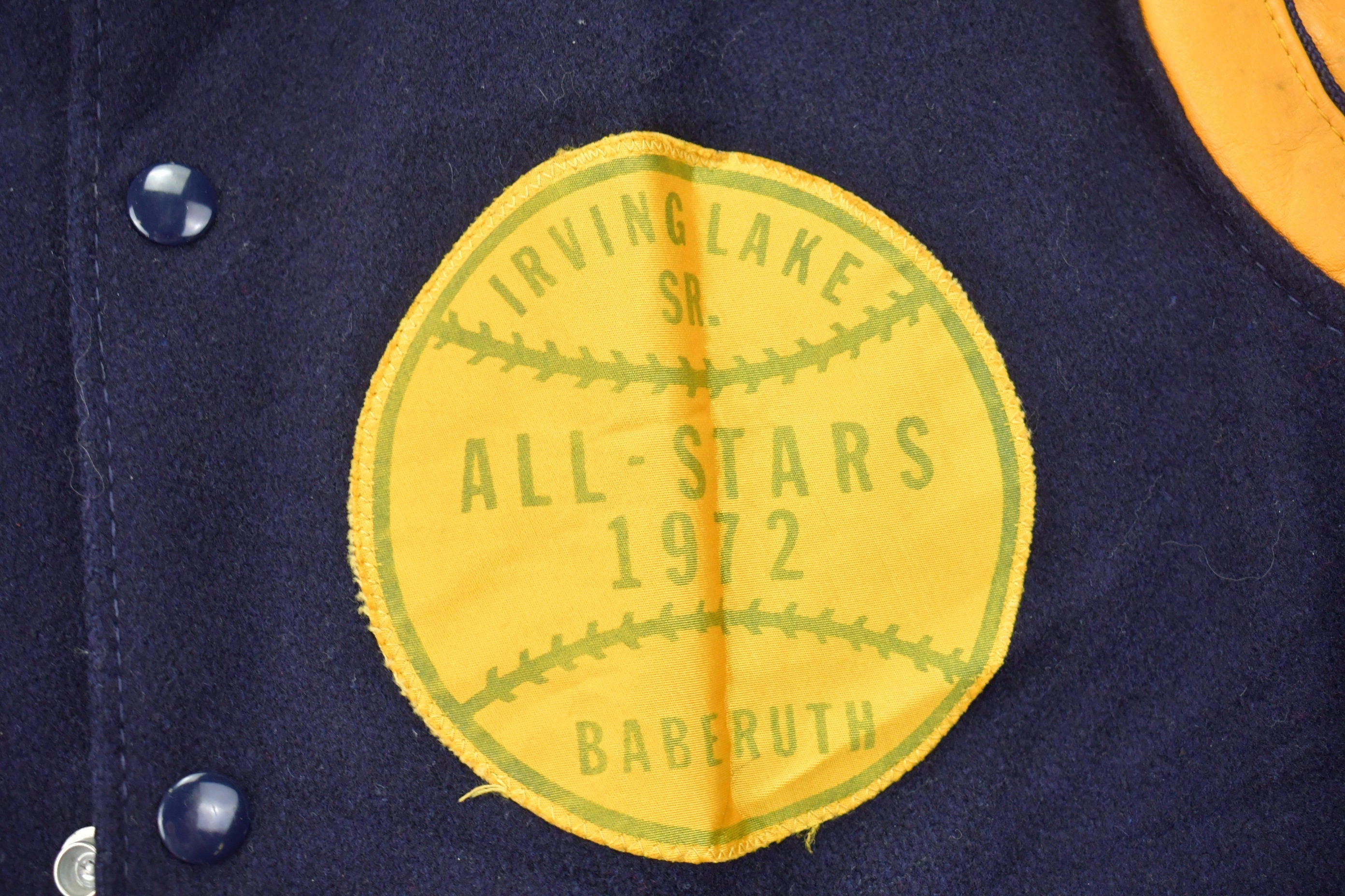 Vintage 1972 Illinois State Champs Wool Varsity Jacket