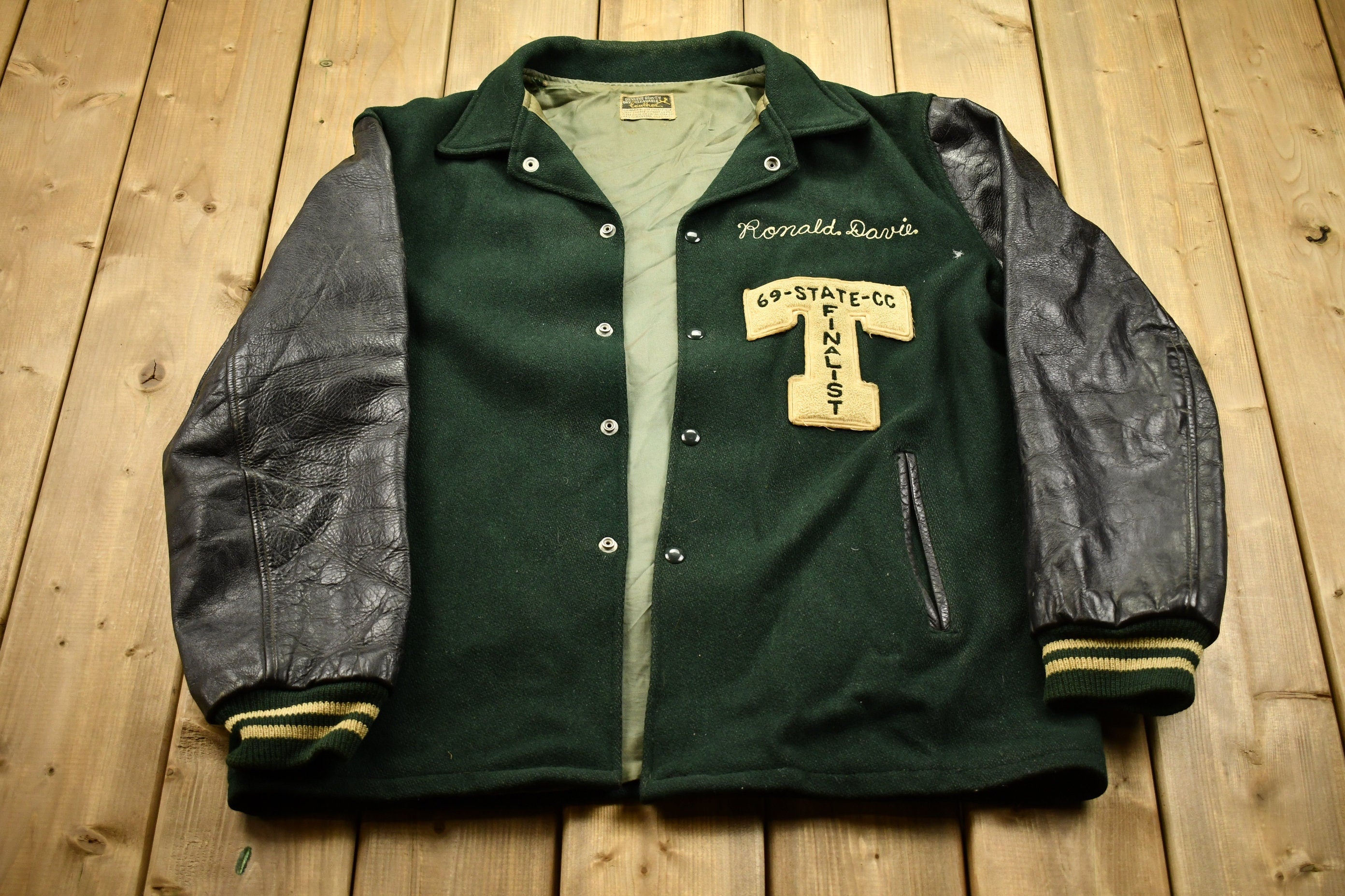 Vintage 1969 Leather Varsity Jacket