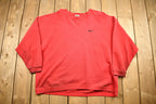 Vintage 1990s Nike Embroidered Mini Swoosh Crewneck Sweatshirt