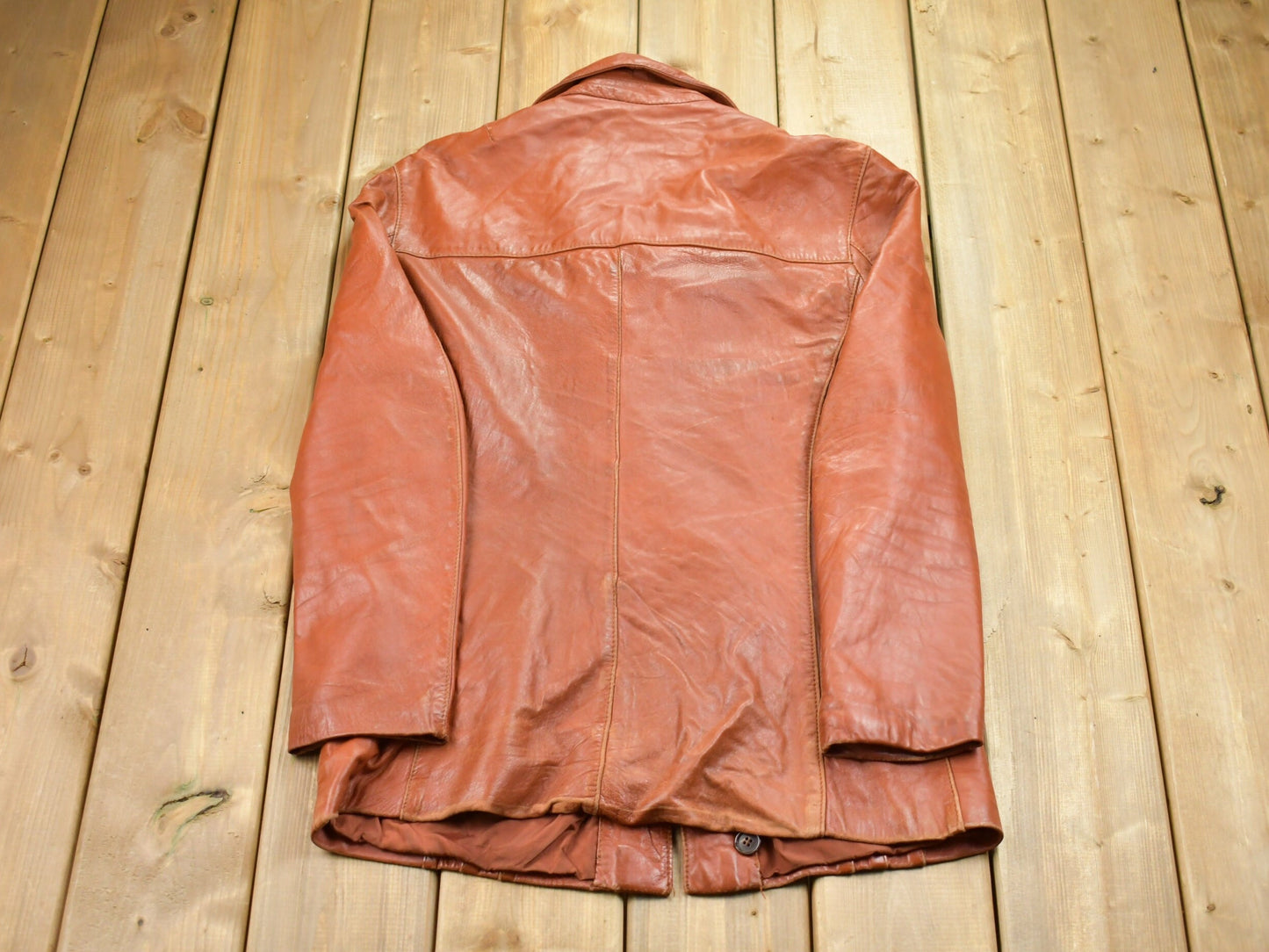 Vintage 1970s Siegfried Of Barcelona Leather Jacket / Fall Outerwear / Leather Coat / Winter Outerwear / Streetwear Fashion / 70s Jacket