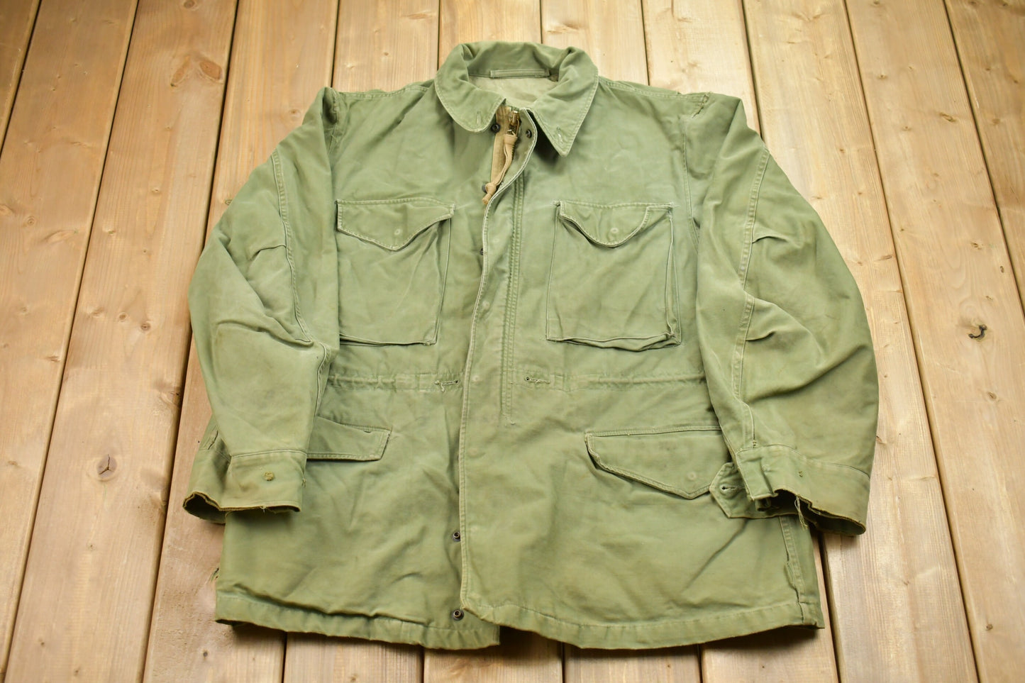 Vintage 1980s Military US Army Field Jacket / Button Up Jacket / US Army Green / Vintage Army / Streetwear Fashion / Army Jacket