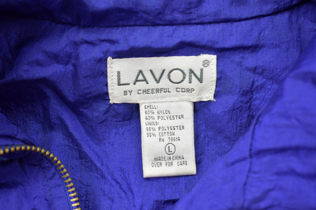 Vintage 1990s Lavon Floral Windbreaker Jacket