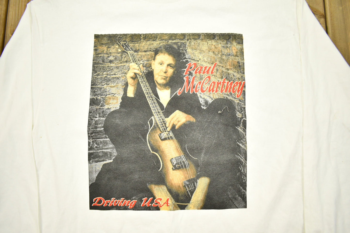 Vintage 2002 Paul McCartney Driving USA Tour Long Sleeve Band T-shirt / Band Tee / Premium Vintage / Beatles Tee