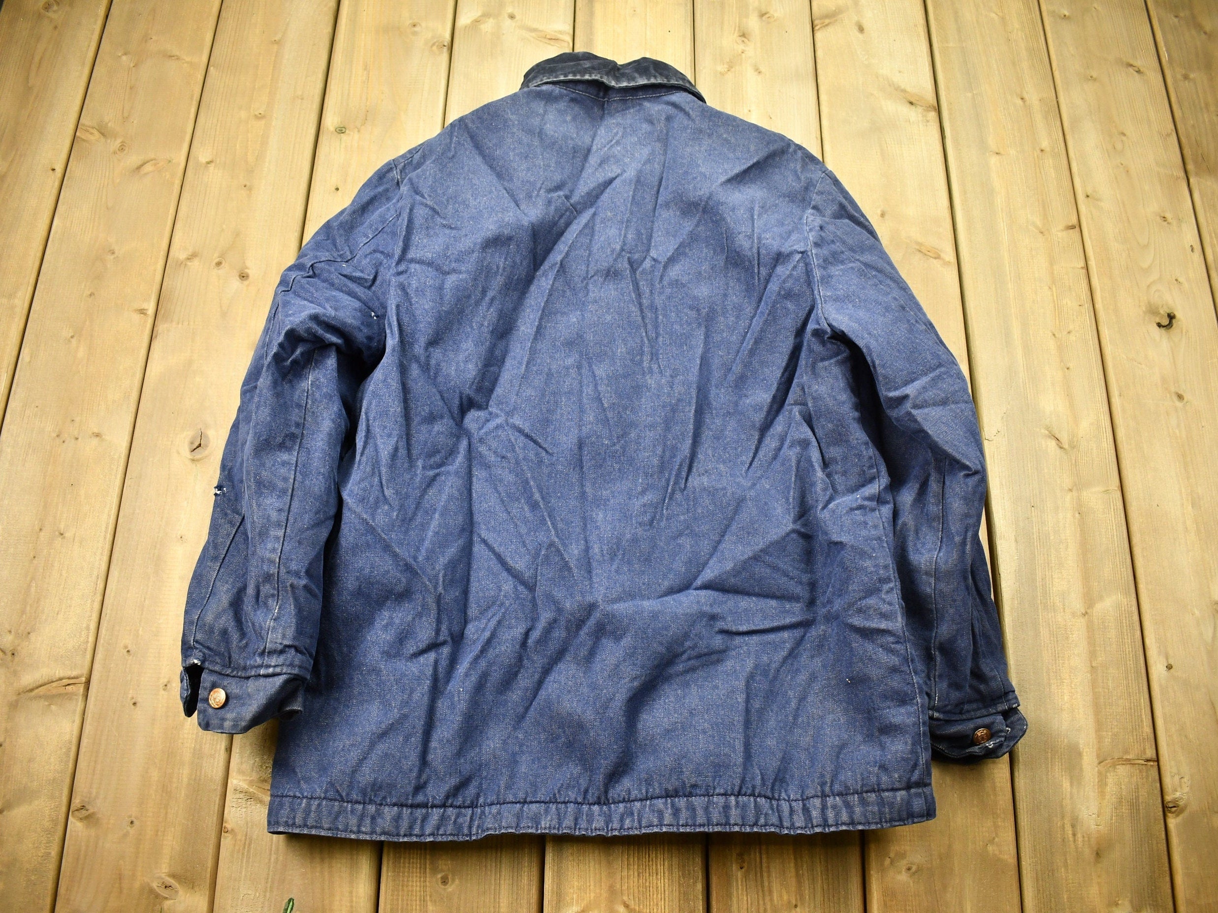 Vintage 1950s Big Ben Blanket Lined Jean Engineer Coat