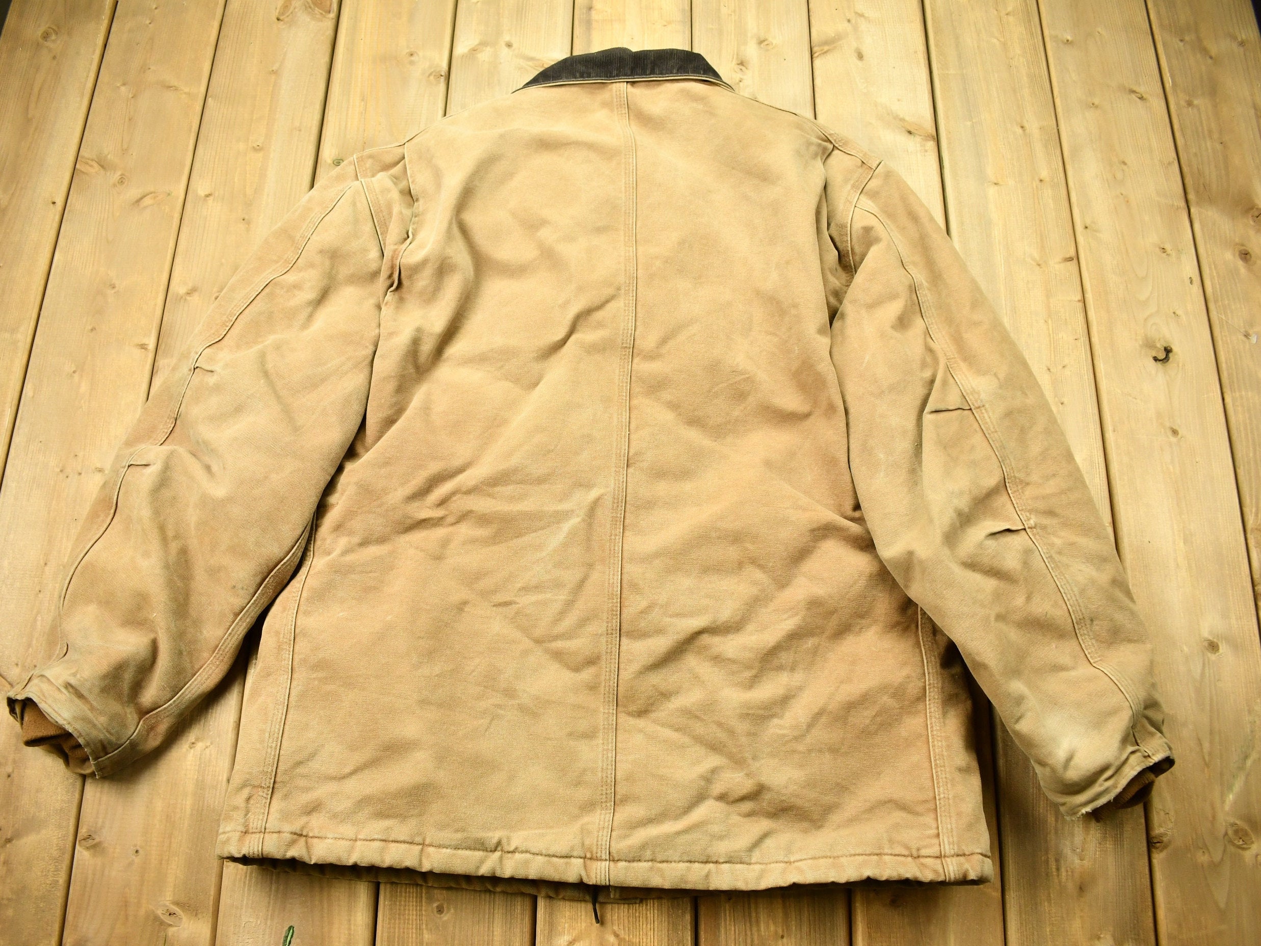 Vintage 1990s Beige Carhartt Work Jacket