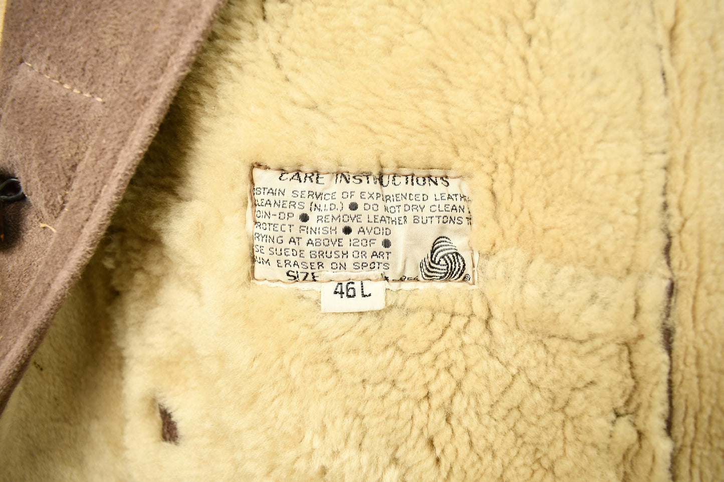 Vintage 1980s The Sheep Skin Shop Shearling Leather Coat / Winter Outerwear / Norm Thompson / Full Length / Made In USA / Suede