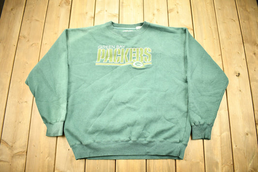 Vintage 1990s Green Bay Packers NFL Crewneck Sweatshirt / Embroidered / Football / Sportswear / Athleisure / Americana