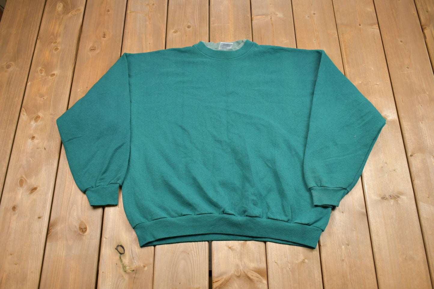 Vintage 1990s Tultex Double Collared Crewneck Sweatshirt / 90s Crewneck / Vintage Basics / Athleisure / Streetwear / Buy Used