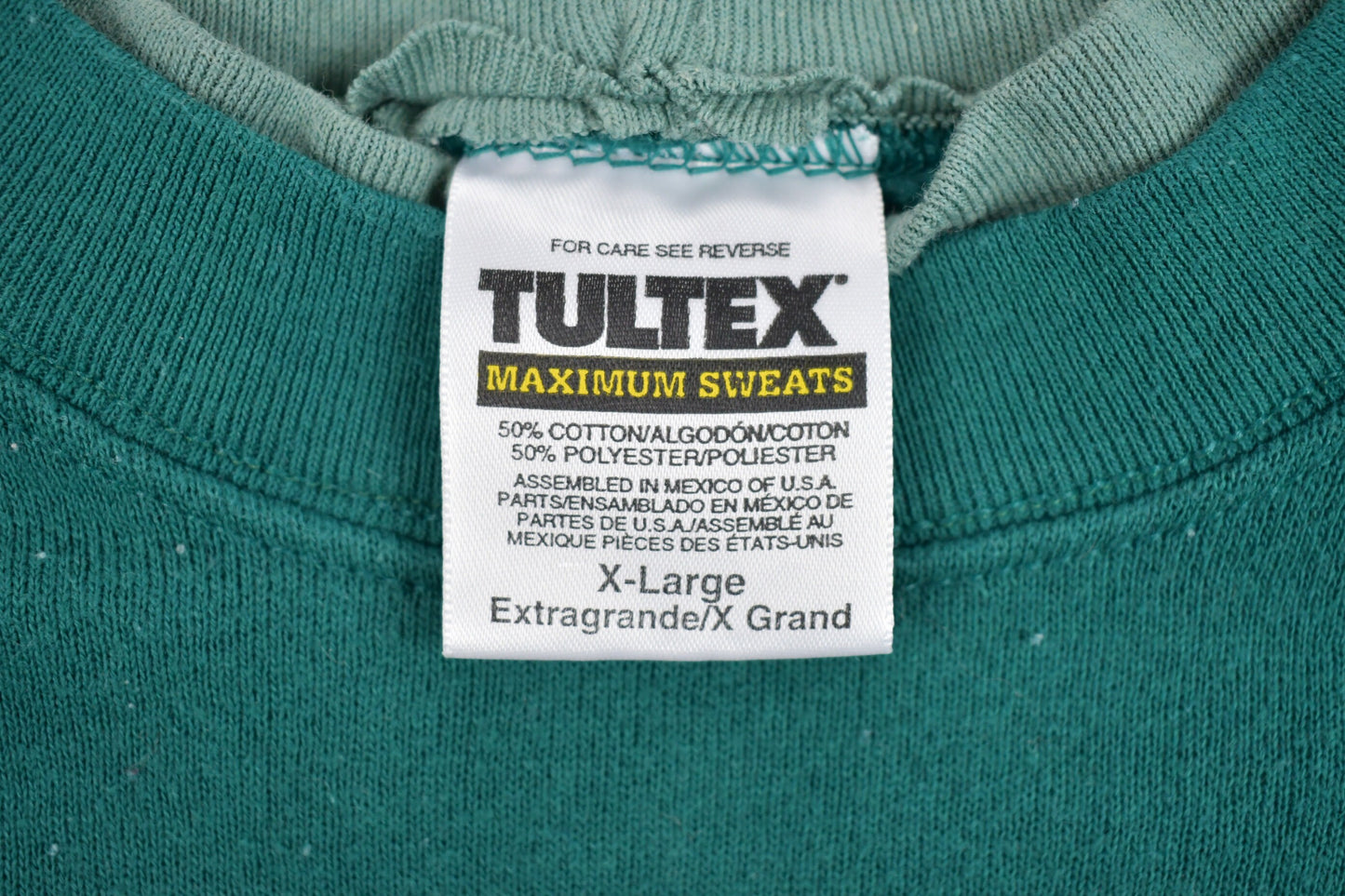 Vintage 1990s Tultex Double Collared Crewneck Sweatshirt / 90s Crewneck / Vintage Basics / Athleisure / Streetwear / Buy Used