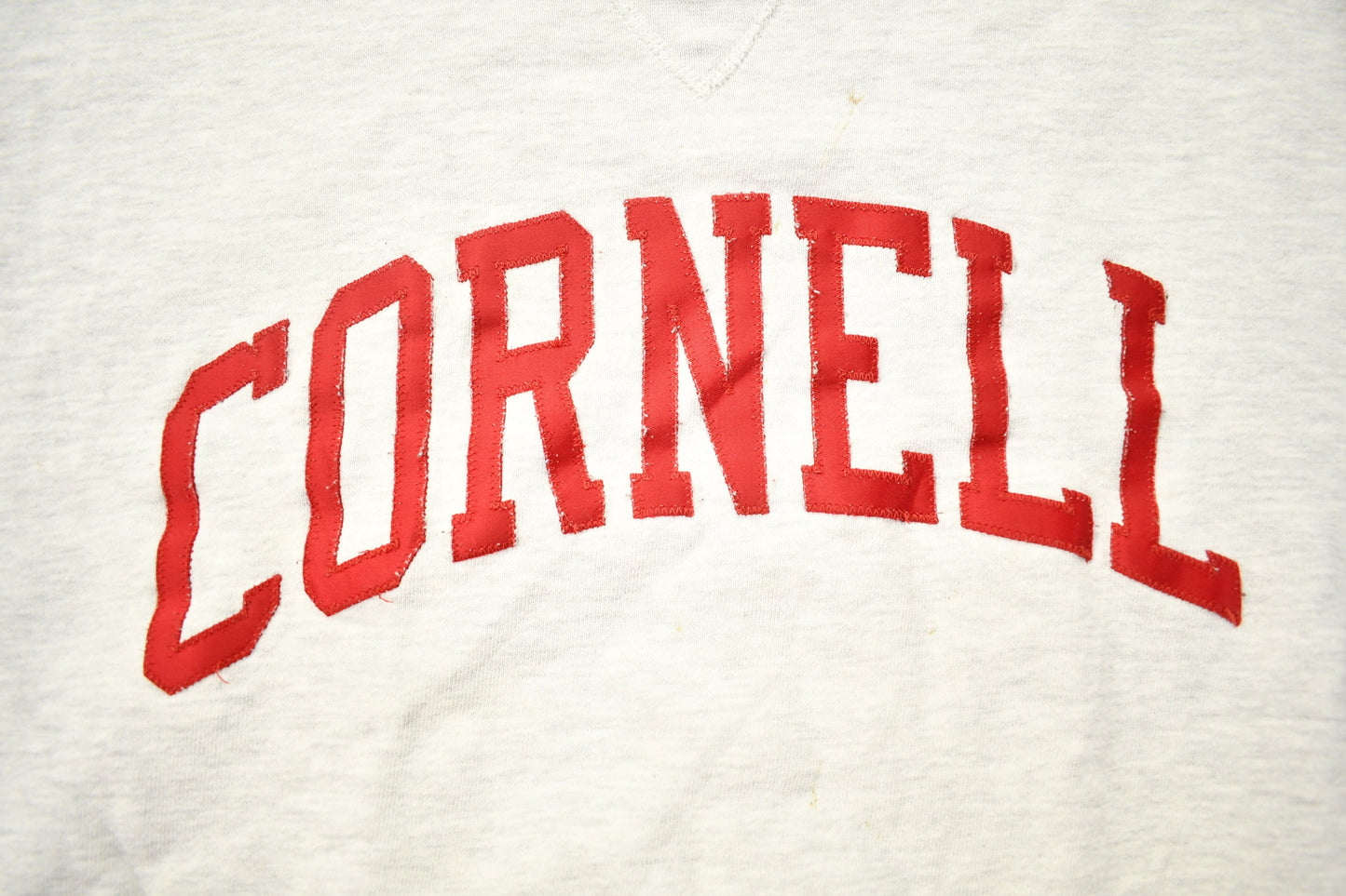 Vintage 1990s Cornell University Collegiate Crewneck Sweater / Embroidered / Russell Athletics / Made In USA / Sportswear / Americana