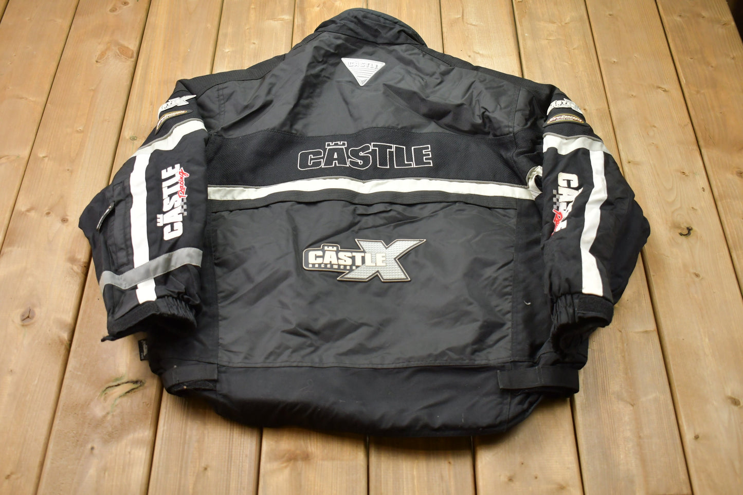 Vintage 1990s Castle Racing Jacket / Athleisure Sportswear / Streetwear Fashion / Automotive Apparel / Made In USA