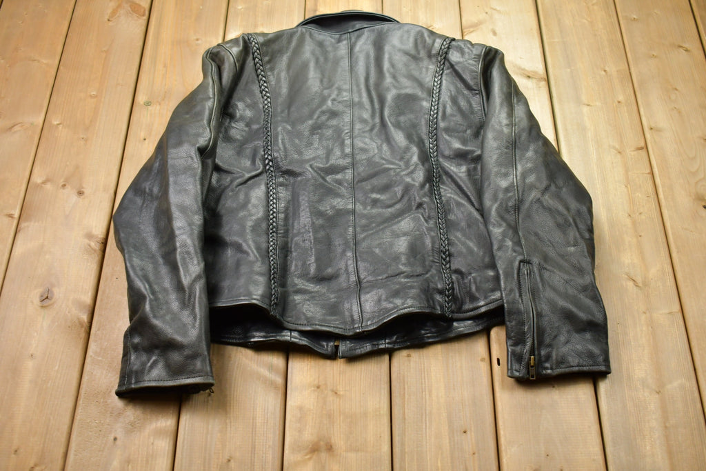 Vintage 1990s Leather Biker Jacket