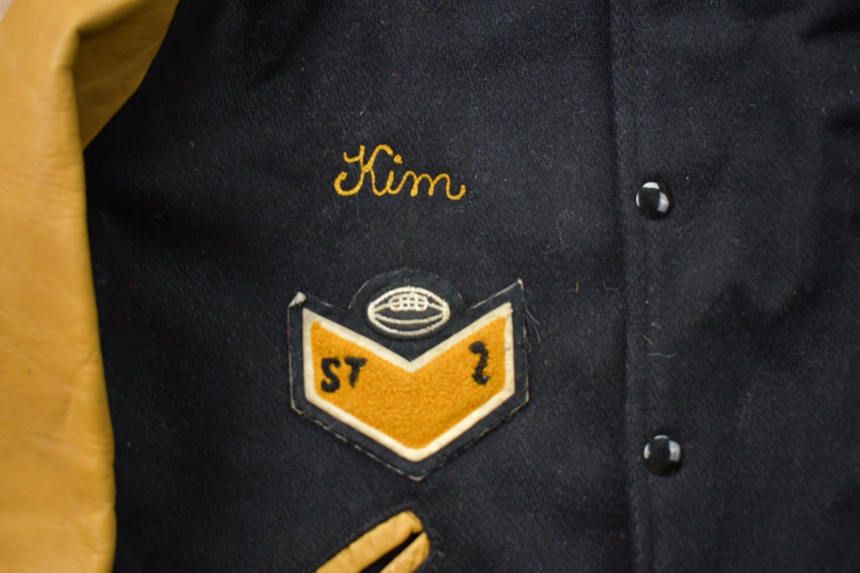 Vintage 1960s South Central Leather Varsity Jacket