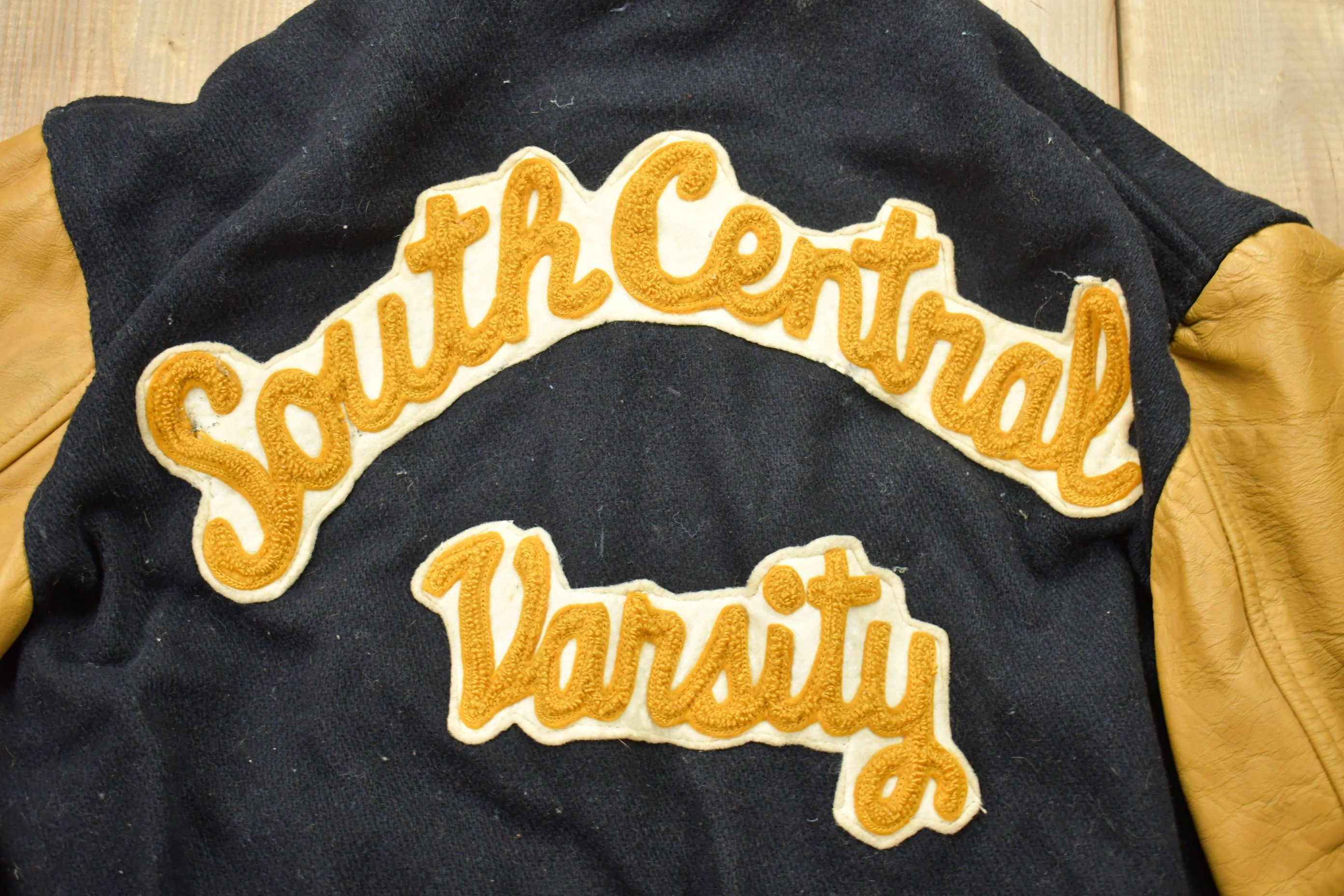 Vintage 1960s South Central Leather Varsity Jacket