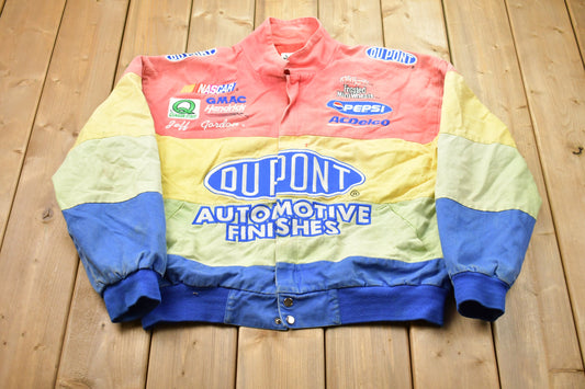 Vintage 1990s Chase Authentics Dupont Racing Jacket / Athleisure Sportswear / Streetwear Fashion / Automotive Apparel / Made In USA