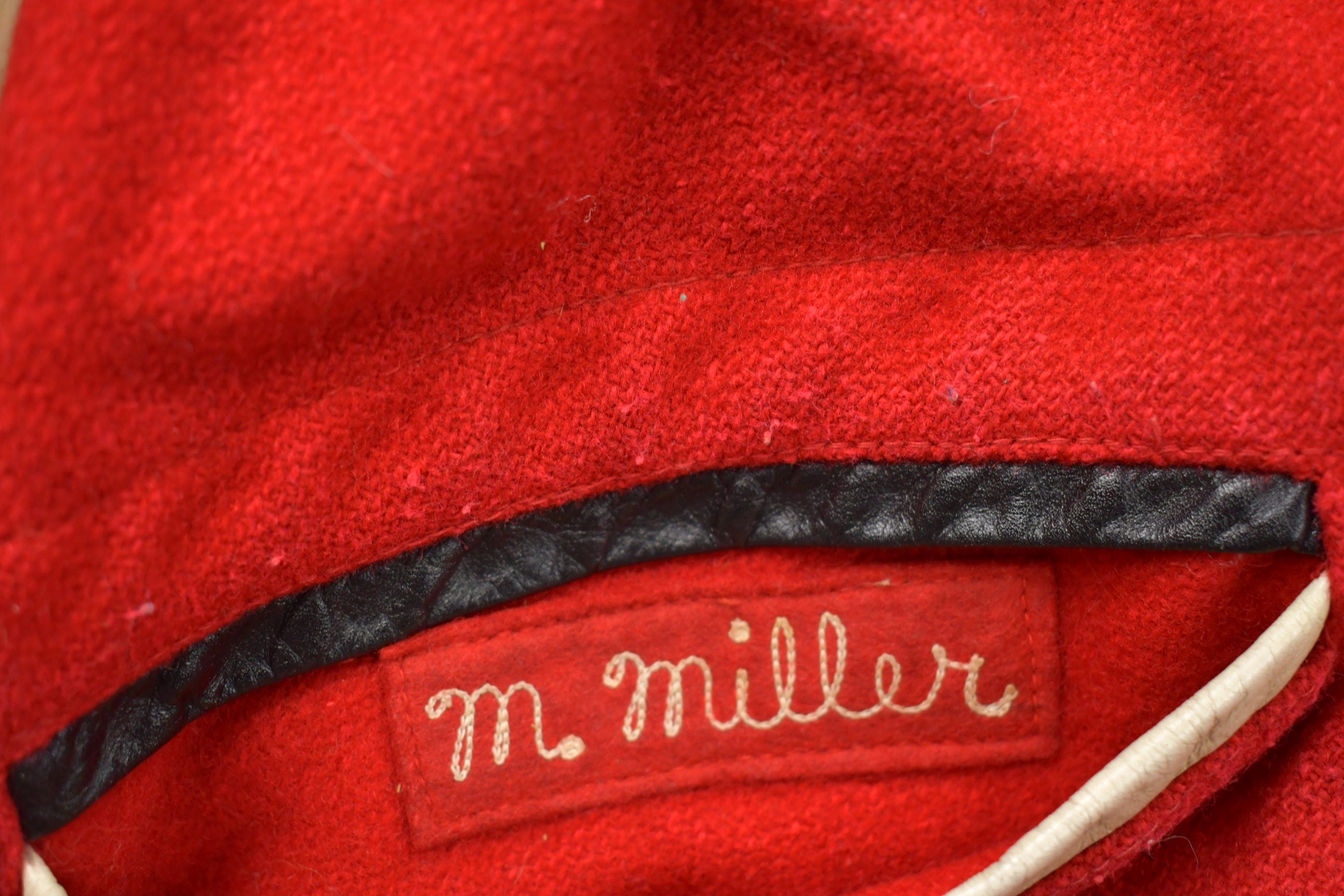 Vintage 1950s Wilson TM Band Leather Varsity Jacket