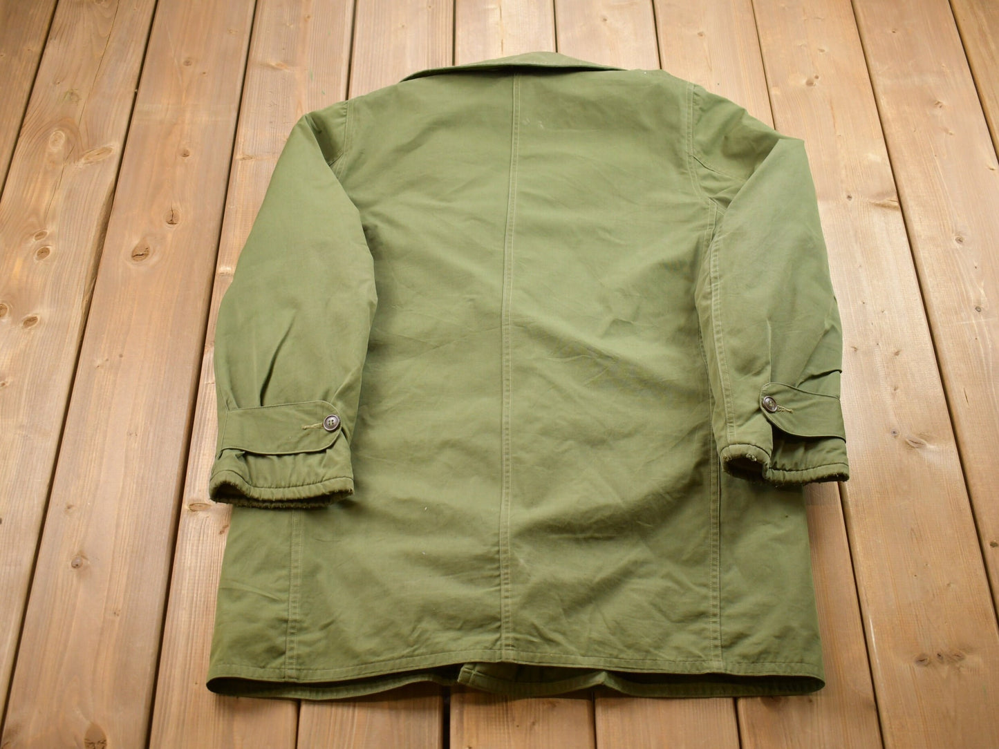 Vintage 1980s Military Double Breasted Overcoat / Button Up Jacket / US Army Green / Vintage Army / Streetwear Fashion / Army Jacket