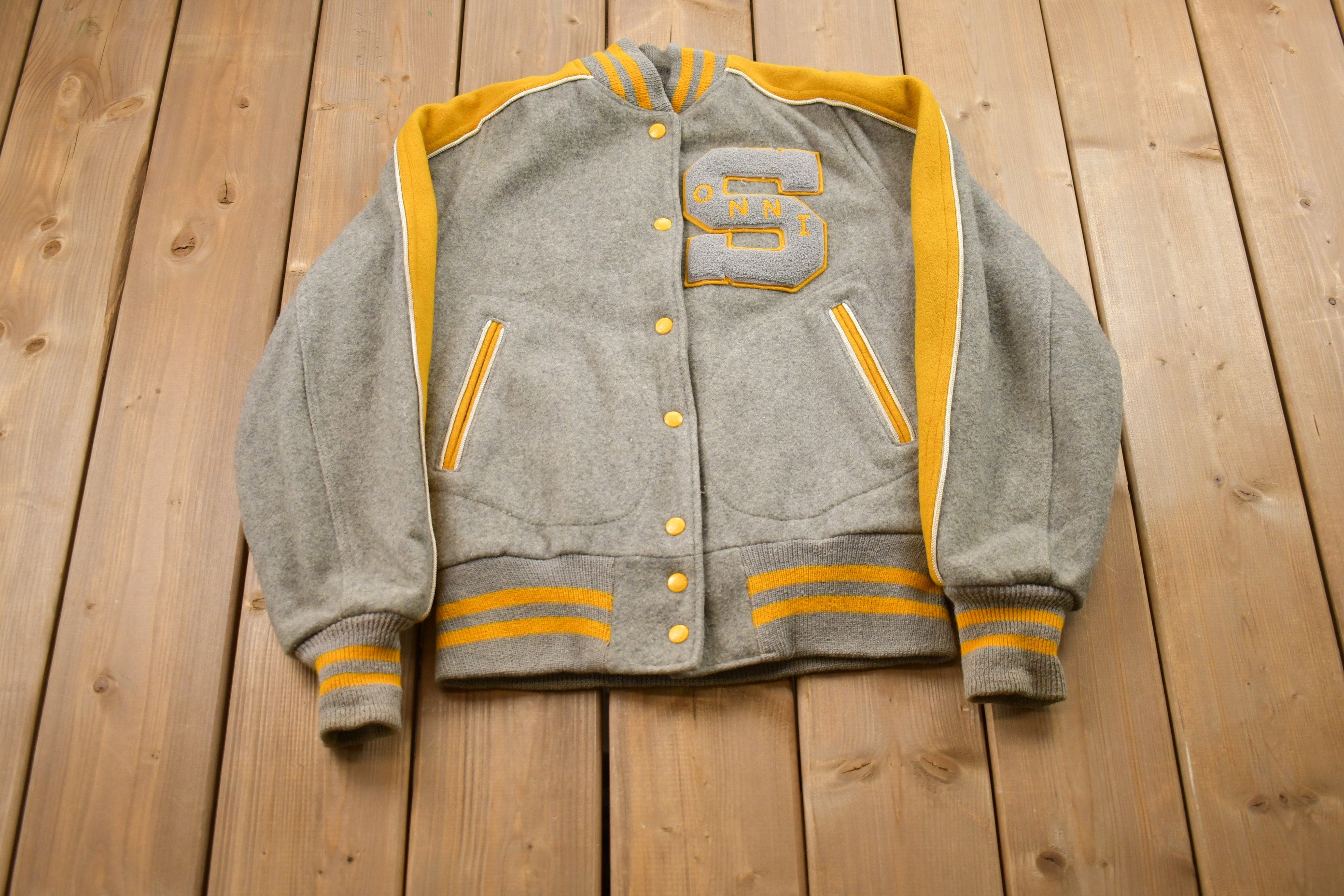 Vintage 1960s Sonni Wool Bomber Jacket