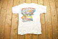 Vintage 1980s Snapper Jones Shark Surfing Graphic T Shirt