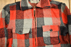 Vintage 1950s Melton Outer-Wear Buffalo Plaid Wool Hunting Jacket