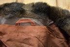 Vintage 1970s Fur and Leather Long Coat