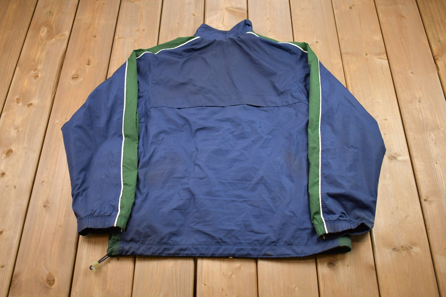 Vintage 1990s Nike Full Zip Windbreaker Jacket / 90s Nike Swoosh / Athletic Spring Summer Sportswear / Streetwear / Athleisure