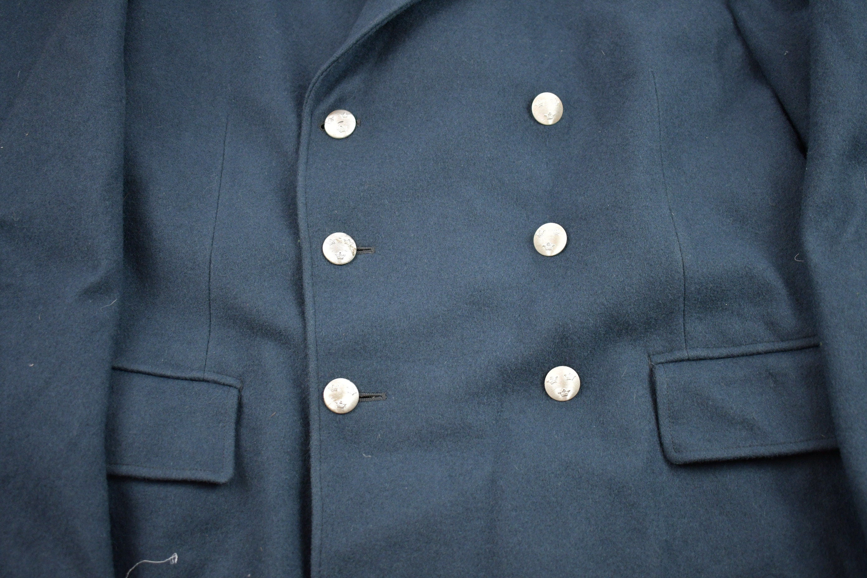 Vintage 1962 Naval Double Breasted Wool Jacket